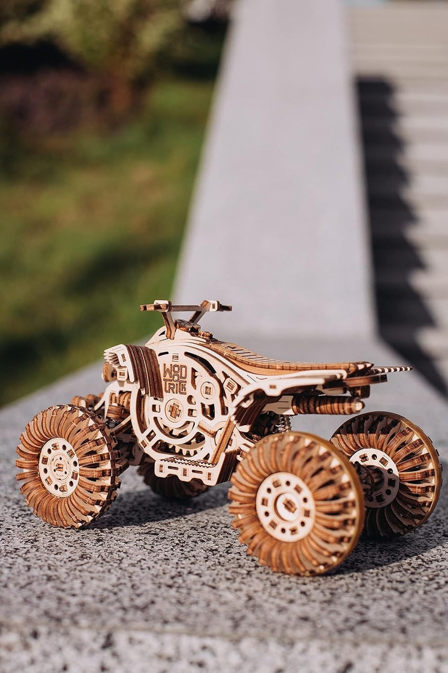 Puzzle 3D mecanic, Raptor Quad Bike, WT, lemn, 339 piese | Time 4