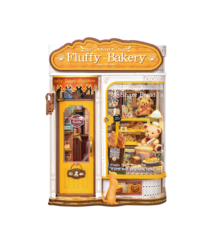 Puzzle 3D, Cotor de carte Fluffy Bakery, RoLife, 277 piese