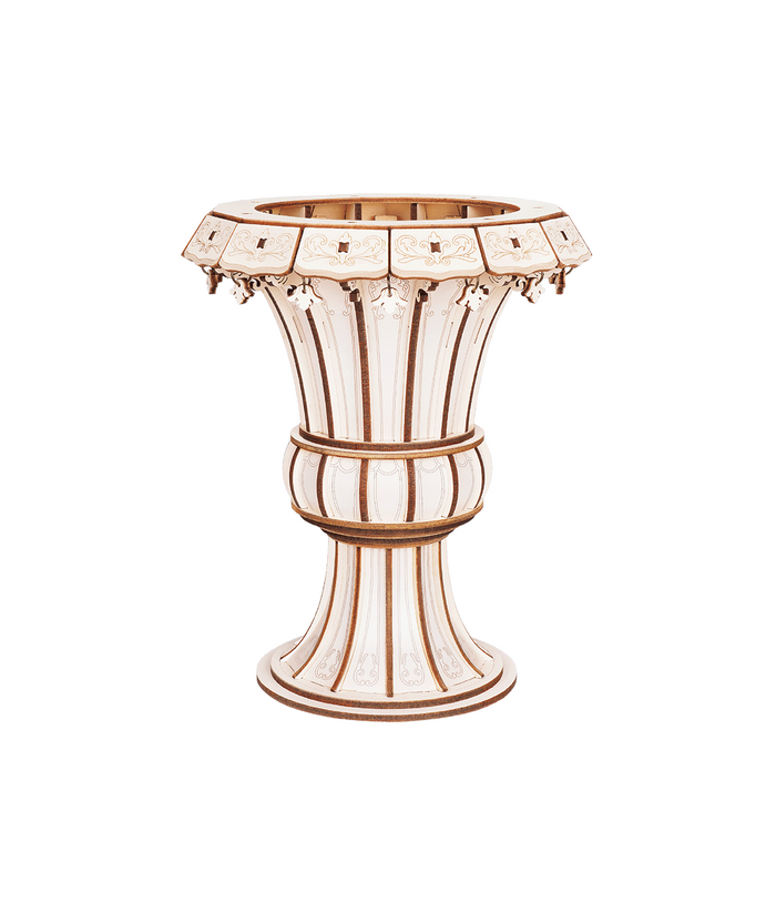 Puzzle 3D, Flora Vase, Rowood, lemn, 165 piese