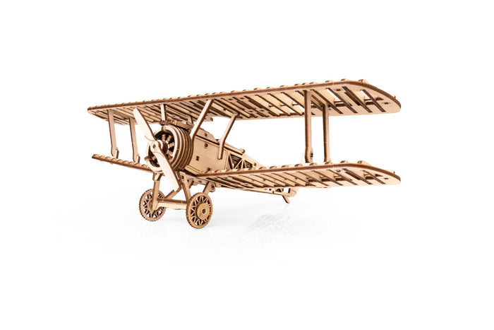 Puzzle 3D, Biplane, EWA, lemn, 140 piese