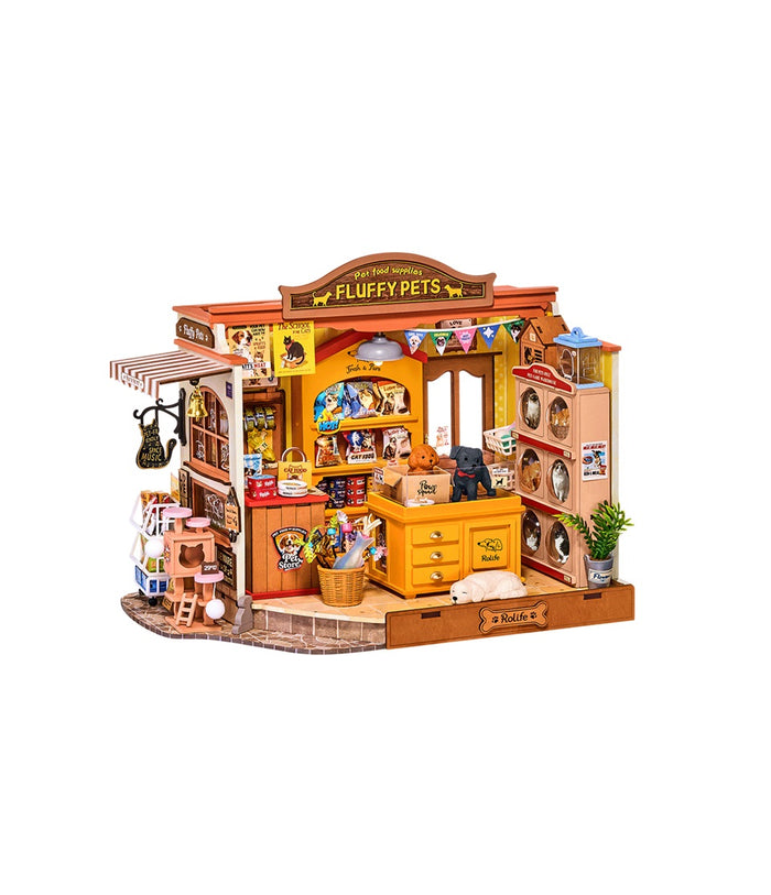 Puzzle 3D, Minicasuta Fluffy Friends Hub, RoLife, 397 piese