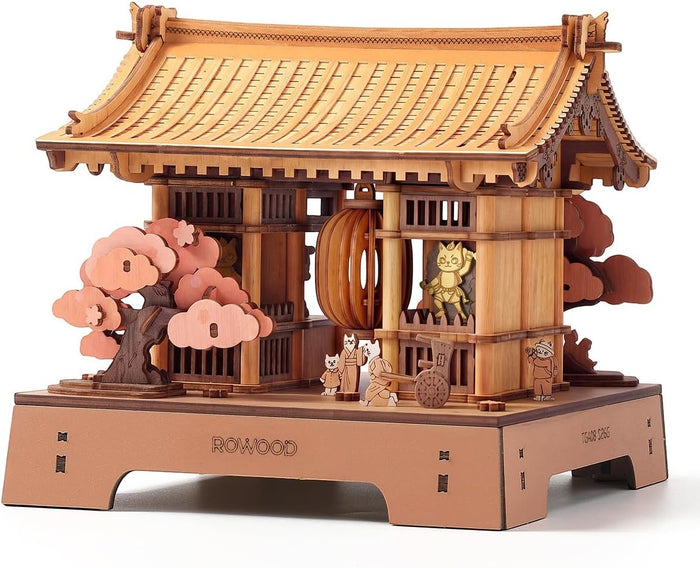 Puzzle 3D, Minicasuta Sacred Sakura Temple, Rowood, 219 piese