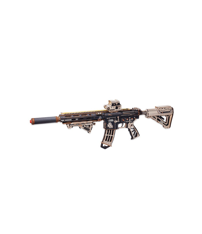 Puzzle 3D, M416 Carbine, ROKR, Lemn, 410 Piese