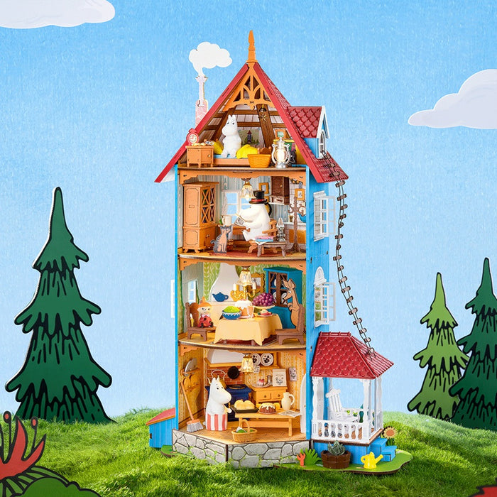 Puzzle 3D, Minicasuta Moominhouse, RoLife, 441 piese