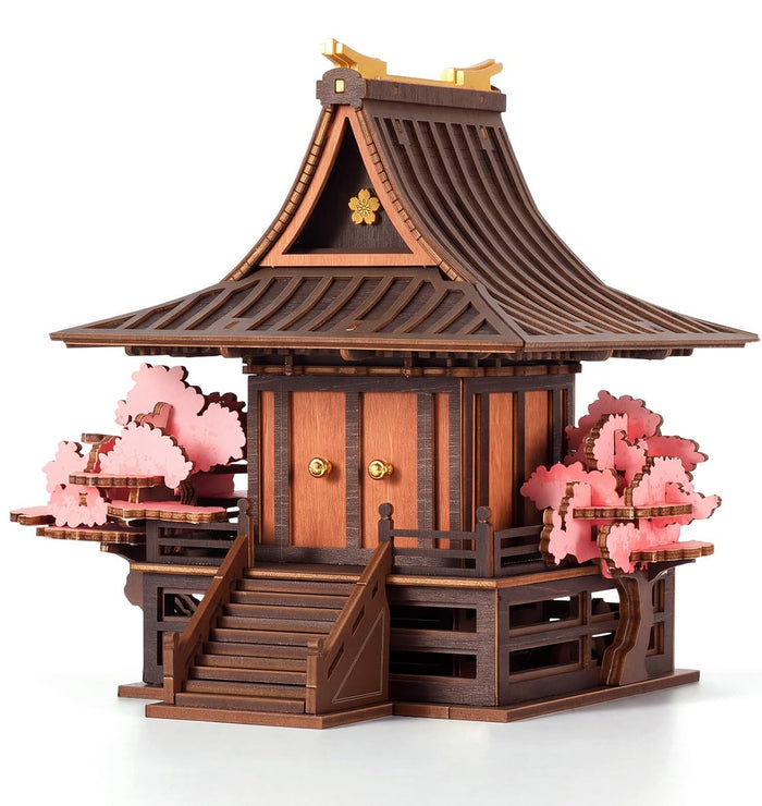 Puzzle 3D, Minicasuta Sakura Retreat, Rowood, 138 piese
