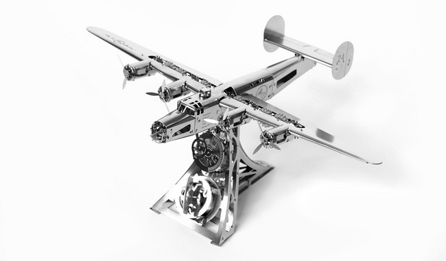 Puzzle Mecanic 3D,  Avion B-24 Liberator, Time for Machine, metal, 198 piese