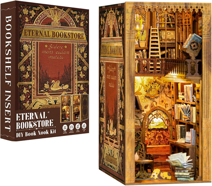 Puzzle 3D, Cotor de carte DIY, Eternal Bookstore, Cutebee, 172 piese