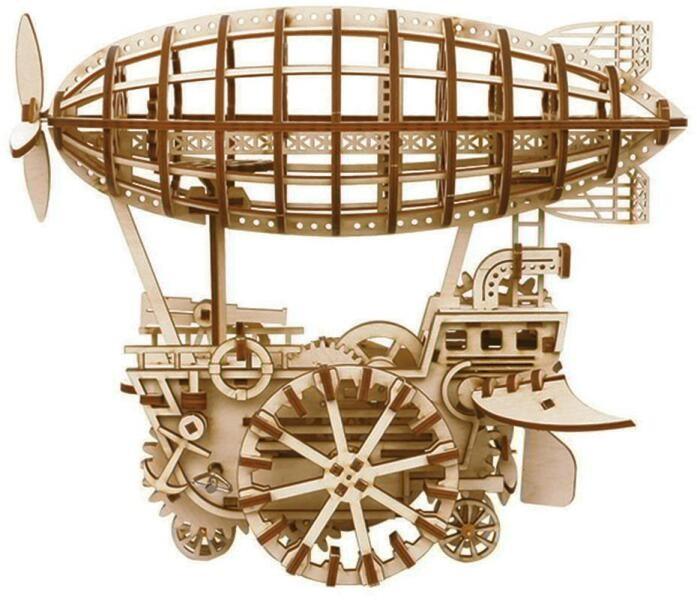 Puzzle 3D Airship, ROKR, Lemn, 349 piese - Time 4 Machine