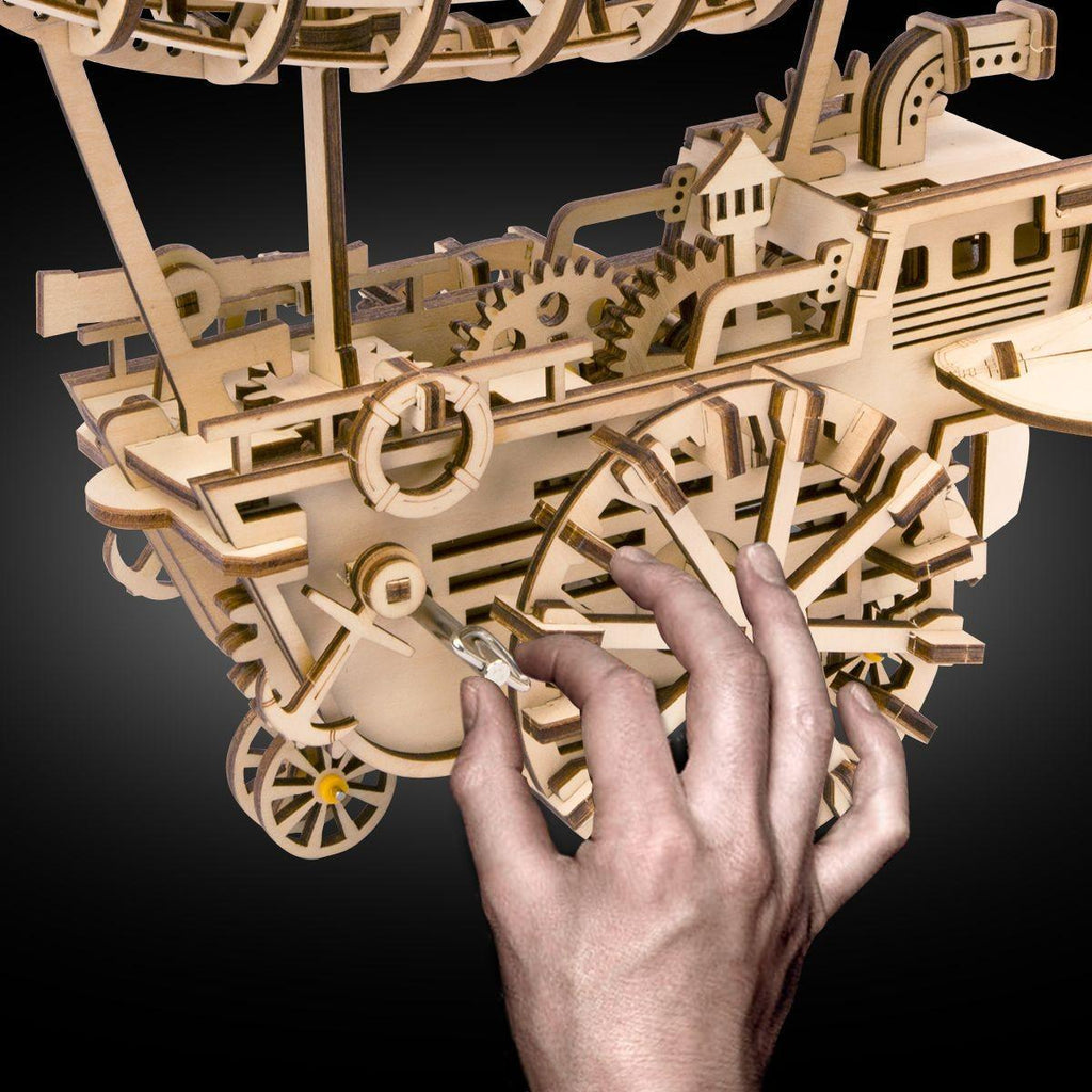 Puzzle 3D Airship, ROKR, Lemn, 349 piese - Time 4 Machine