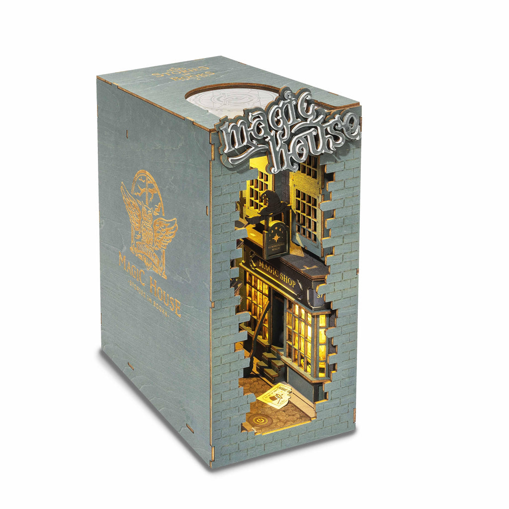 Puzzle 3D Cotor de carte DIY Casa magica, RoLife, 216 piese, TGB03 - Time 4 Machine