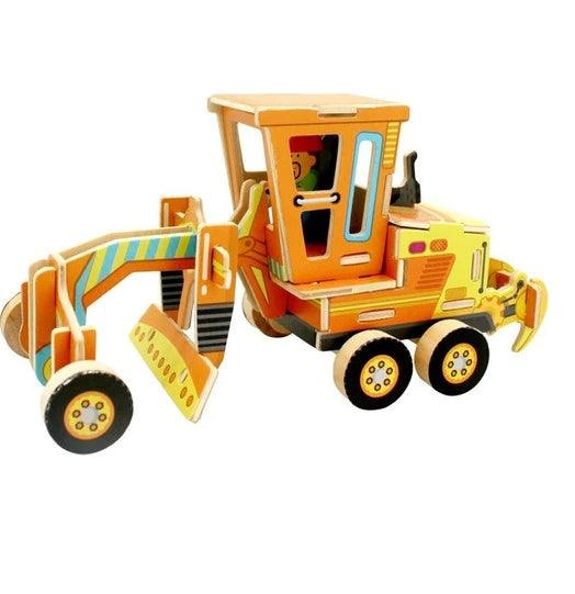 Puzzle 3D Masina de turnat asfalt, Robotime, Lemn, 48 piese, VE210 - Time 4 Machine