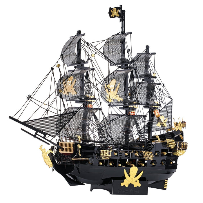 Puzzle 3D, Metal, Piececool, Nava Black Pearl, 307 piese - Time 4 Machine