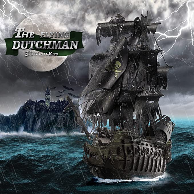 Puzzle 3D, Metal, Piececool, Nava Flying Dutchman, 369 piese - Time 4 Machine
