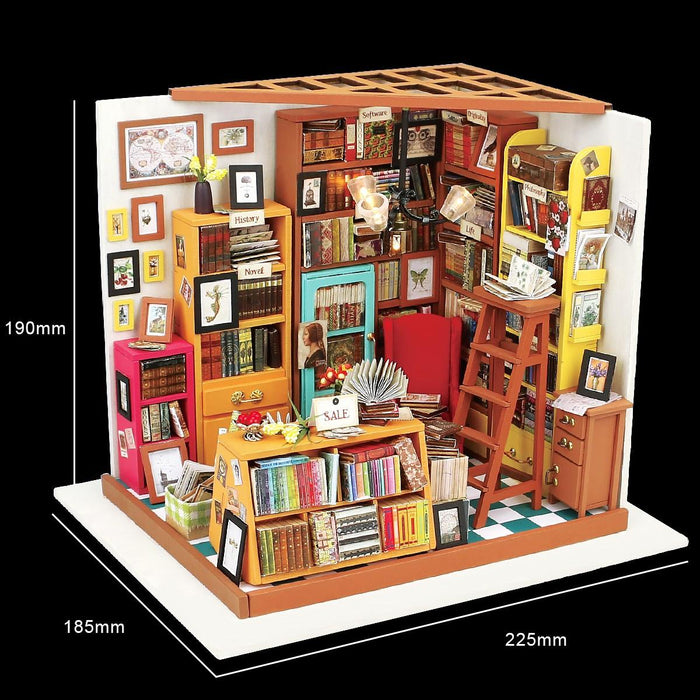 Puzzle 3D Minicasuta de papusi Biroul lui Sam DIY, RoLife, DG102 - Time 4 Machine