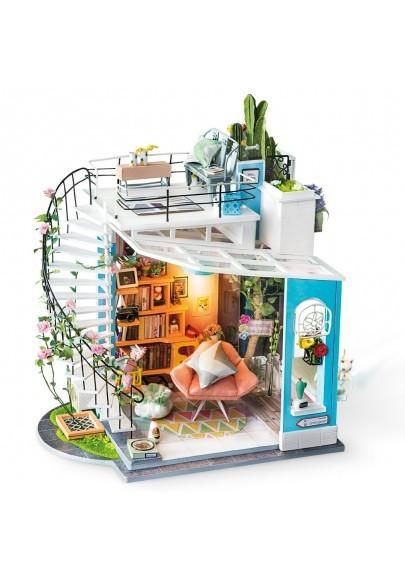 Puzzle 3D Minicasuta de papusi Dora's Loft DIY, RoLife, DG12 - Time 4 Machine