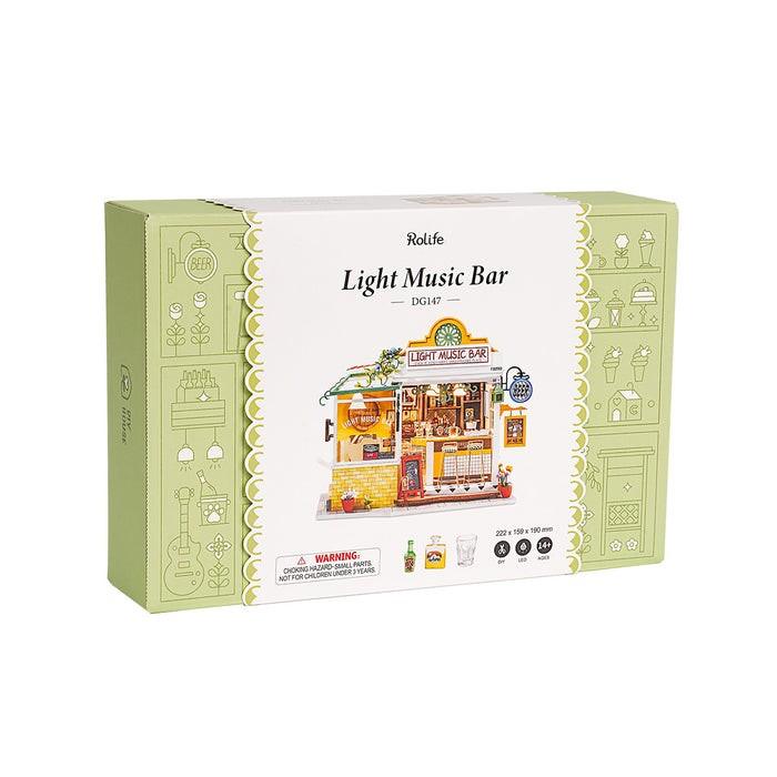 Puzzle 3D Minicasuta Light Music Bar DIY, RoLife, DG147 - Time 4 Machine