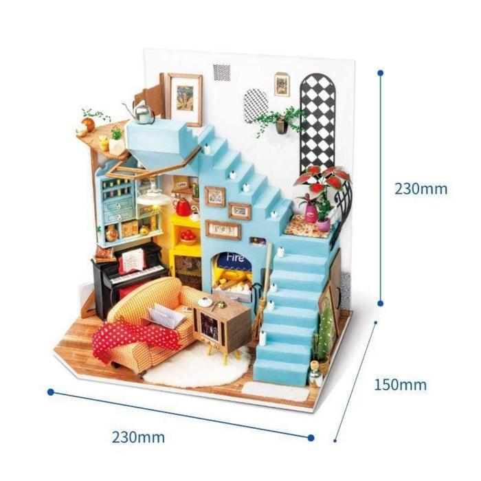 Puzzle 3D Minicasuta Living Room Joy's Peninsula DIY, RoLife, DG141 - Time 4 Machine