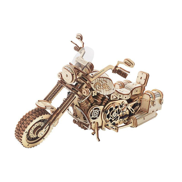 Puzzle 3D Motocicleta cruiser, ROKR, Lemn, 420 Piese, LK504 - Time 4 Machine