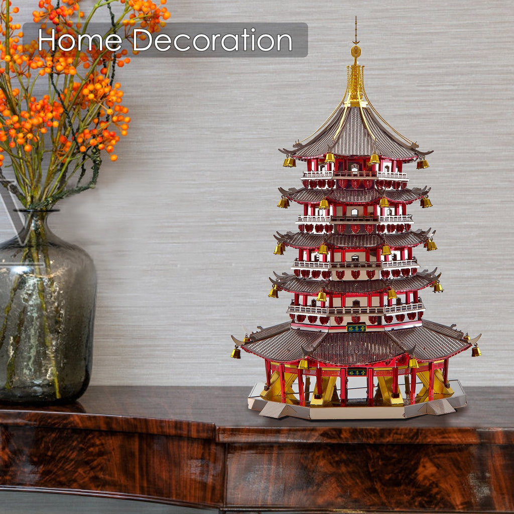 Puzzle 3D Piececool, Leifeng Pagoda, Metal, 796 piese - Time 4 Machine