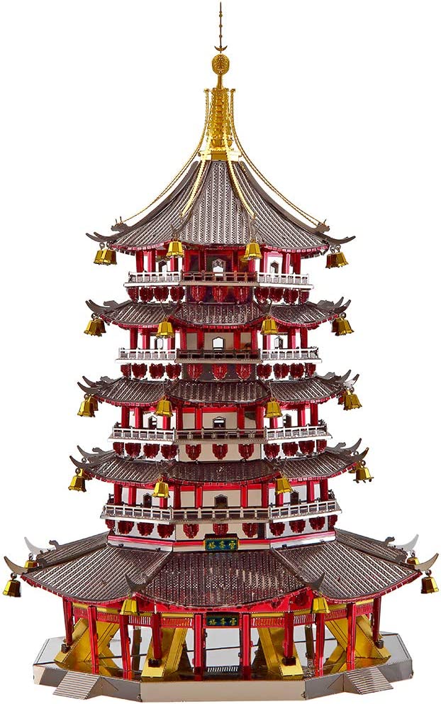 Puzzle 3D Piececool, Leifeng Pagoda, Metal, 796 piese - Time 4 Machine