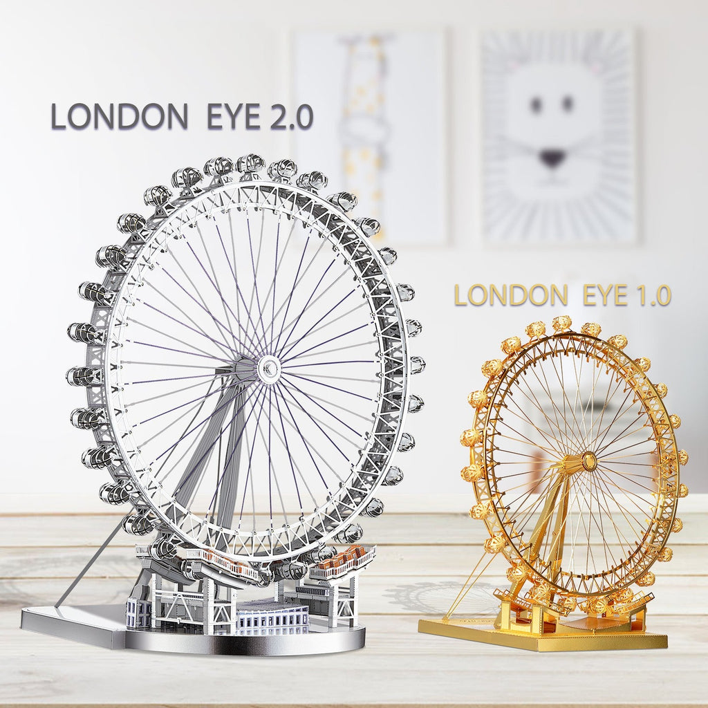 Puzzle 3D Piececool, London Eye, Metal, 141 piese - Time 4 Machine