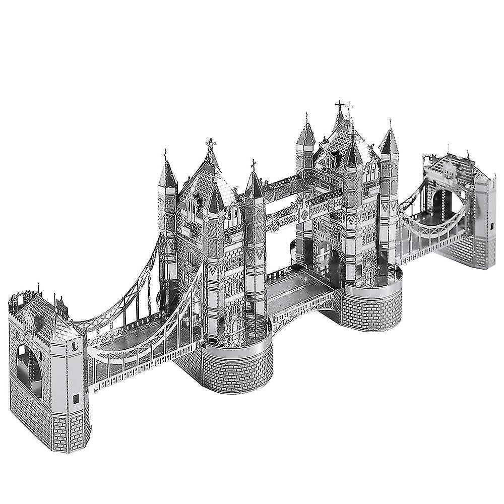 Puzzle 3D Piececool, London Tower Bridge, Metal, 65 piese - Time 4 Machine