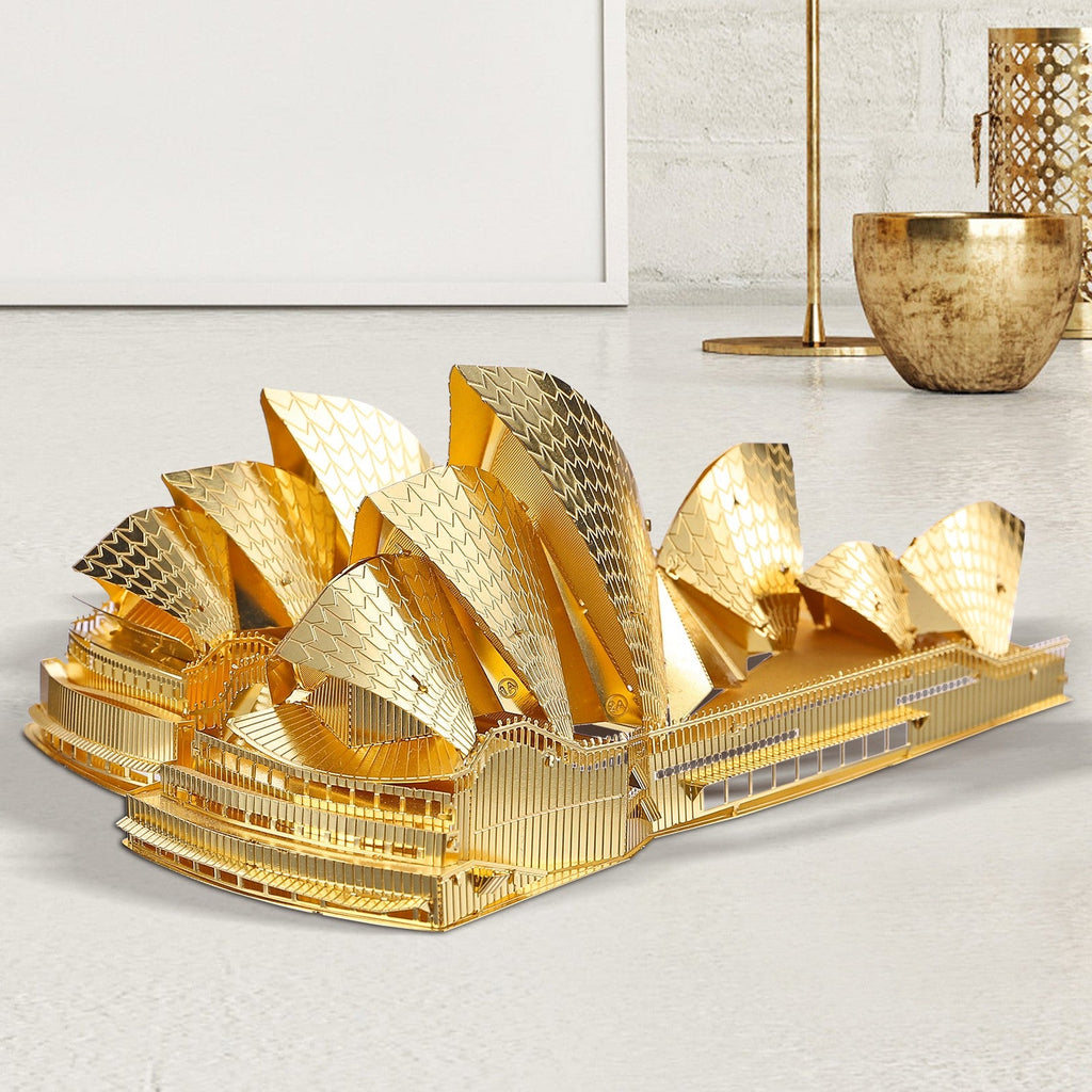 Puzzle 3D Piececool, Sydney Opera House, Metal, 62 piese - Time 4 Machine