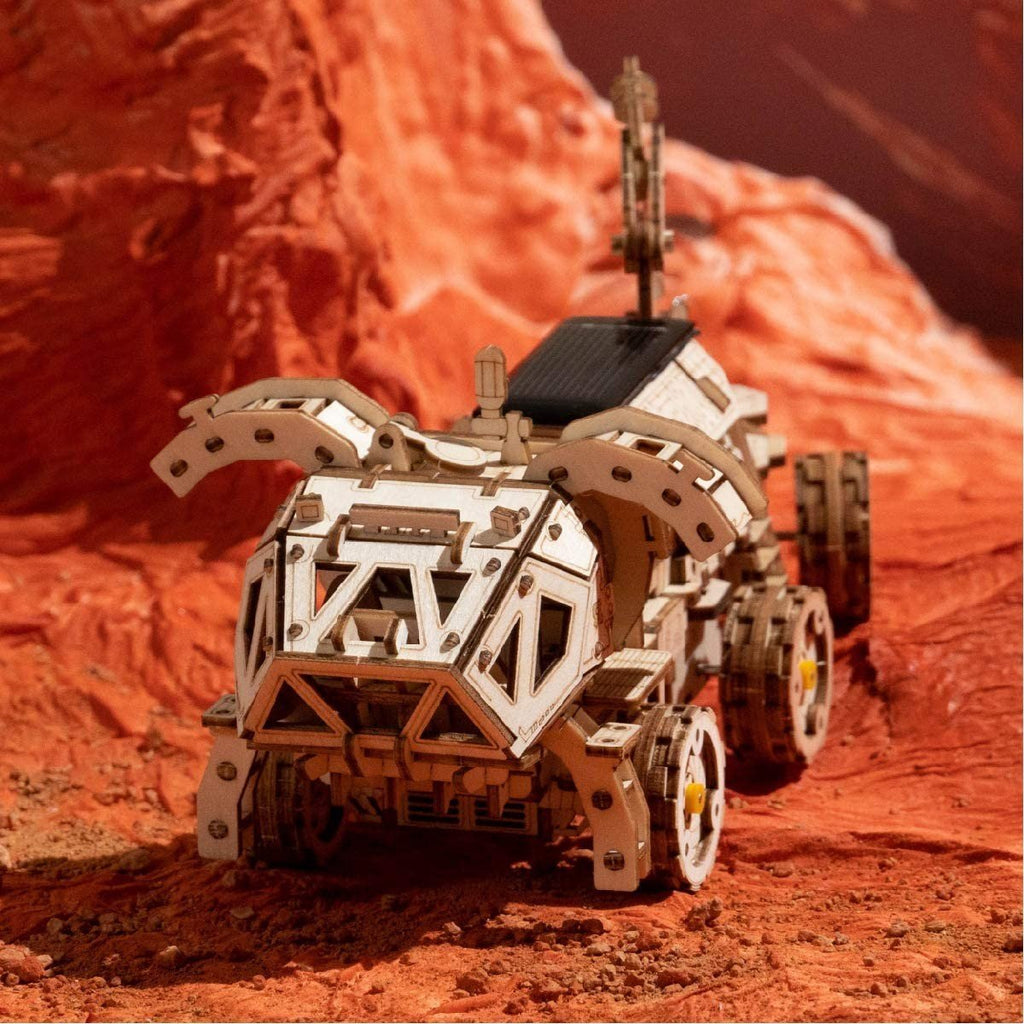 Puzzle 3D spatial, cu baterie solara, Navitas Rover, Lemn, 252 piese - Time 4 Machine