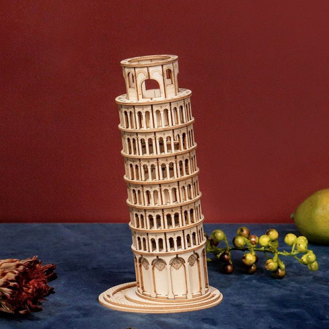 Puzzle 3D Turnul din Pisa, Lemn, 137 piese - Time 4 Machine