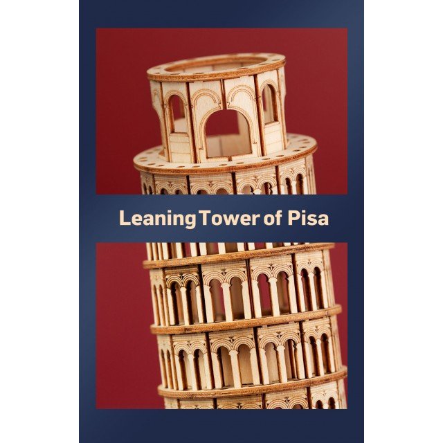 Puzzle 3D Turnul din Pisa, Lemn, 137 piese - Time 4 Machine